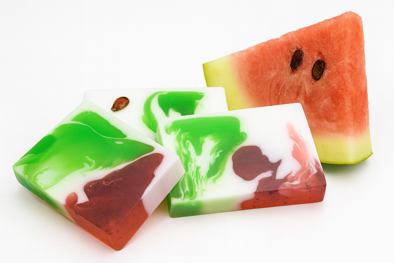 Nesbel - Spüren Sie die Reinheit? Handseife Wassermelone, Glycerin Hand-und Dusch Seife mit Ziegenmilch 100g