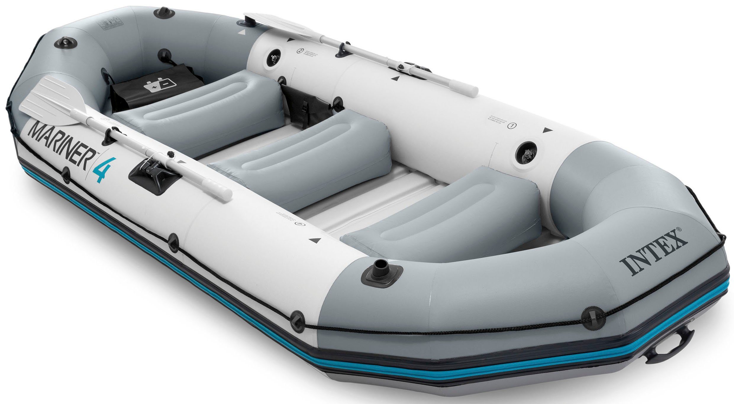 Intex Schlauchboot Mariner 4, (Set, -, mit 2 Paddeln und Luftpumpe)