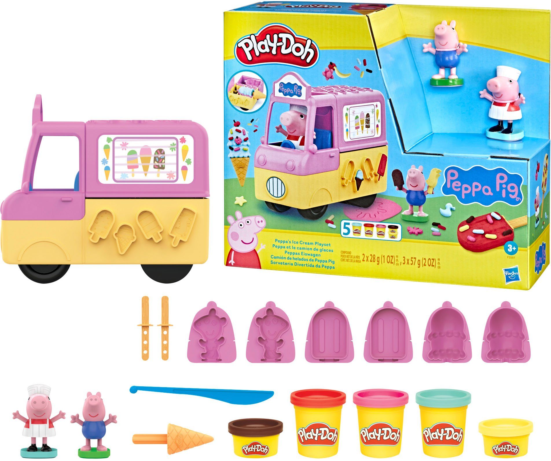 Hasbro Knete Play-Doh Peppas Eiswagen