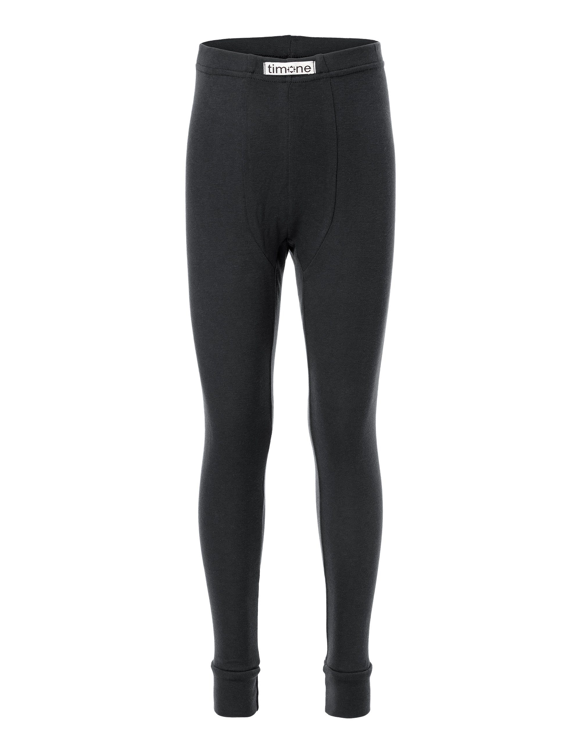 Lange Unterhose Timone Schwarz Jungen TI30-128 Lange Unterhose (1-St)