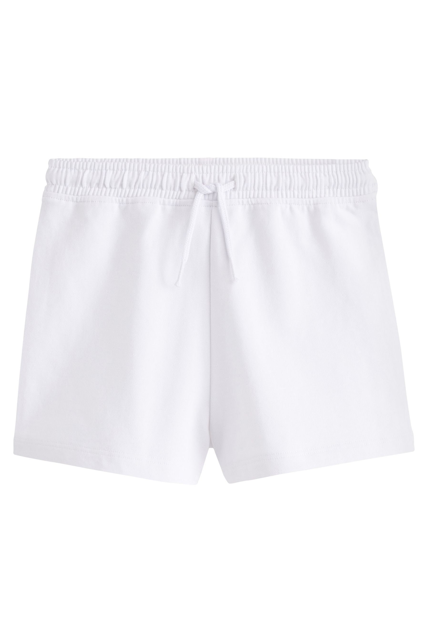 Next Sweatshorts 3er-Pack Shorts (3-tlg) Pastel aus Pink/Mint Green/White Baumwolljersey,