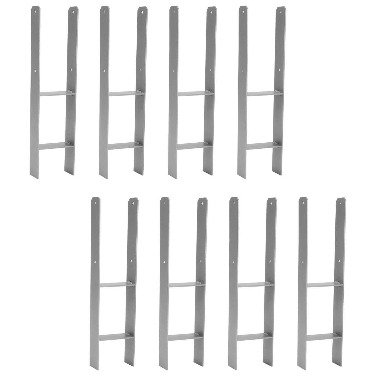 H-Pfostenanker 8x Pfostenanker Pfostenträger 111MM H-Anker für Pfosten