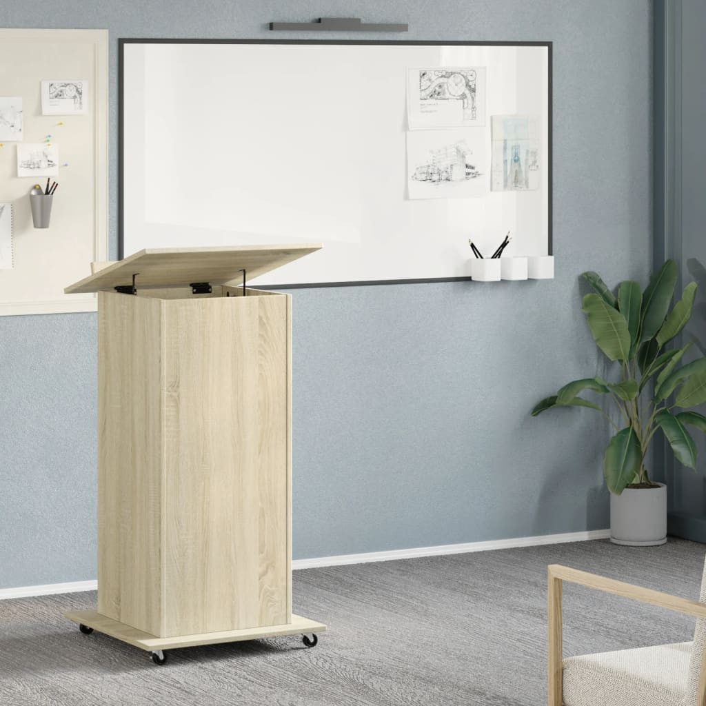 vidaXL Schreibtisch Rednerpult mit Rollen & günstig online kaufen