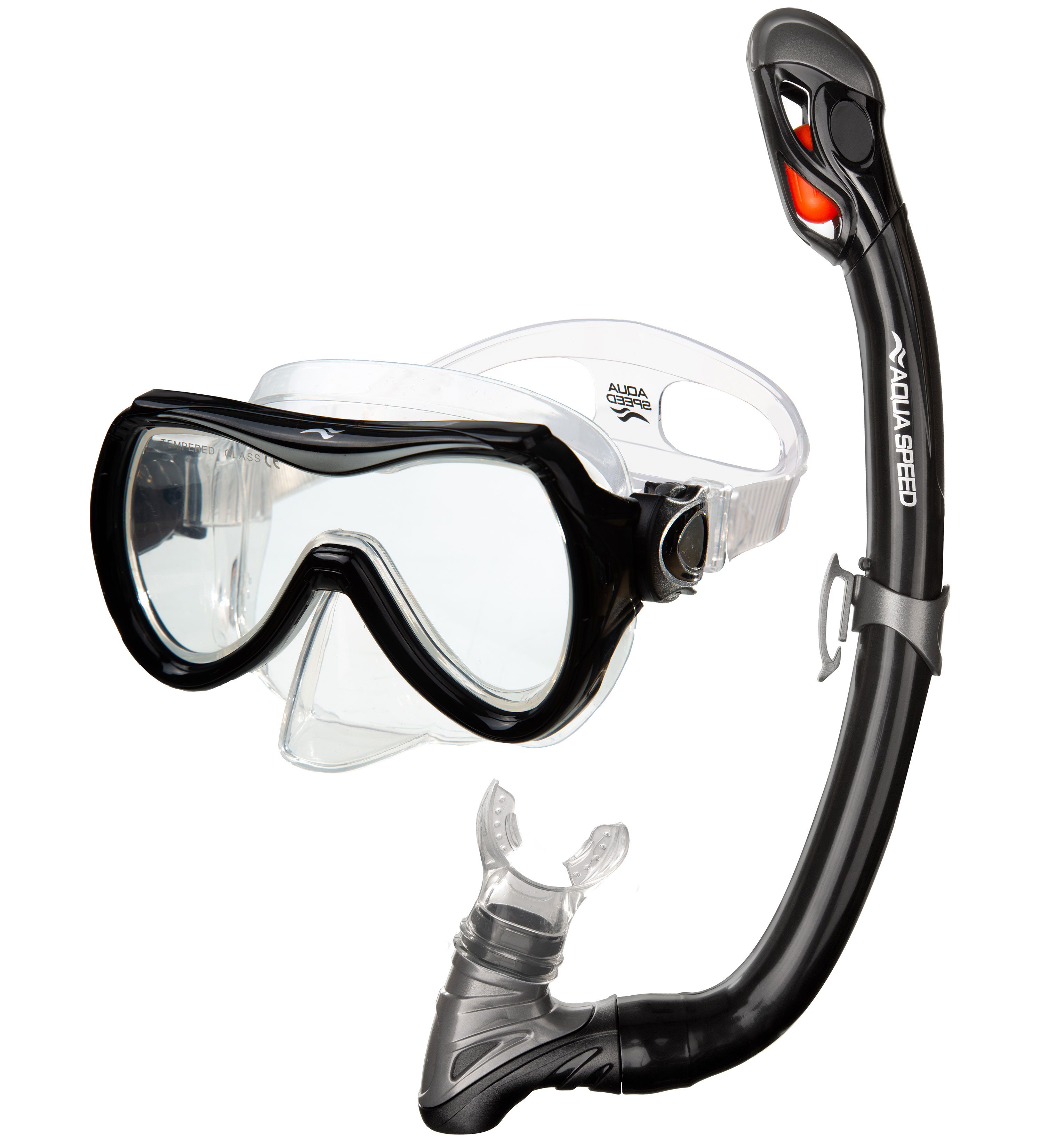 Aqua Speed Schnorchel Schnorchelset ALIZE + SAMOS Tauchmaske für Kinder, mit Netzbeutel (Kinderschnorchelset mit Maske und Schnorchel im Netzbeutel), EASY-ADJUST Kopfband für sicheren und bequemen Sitz