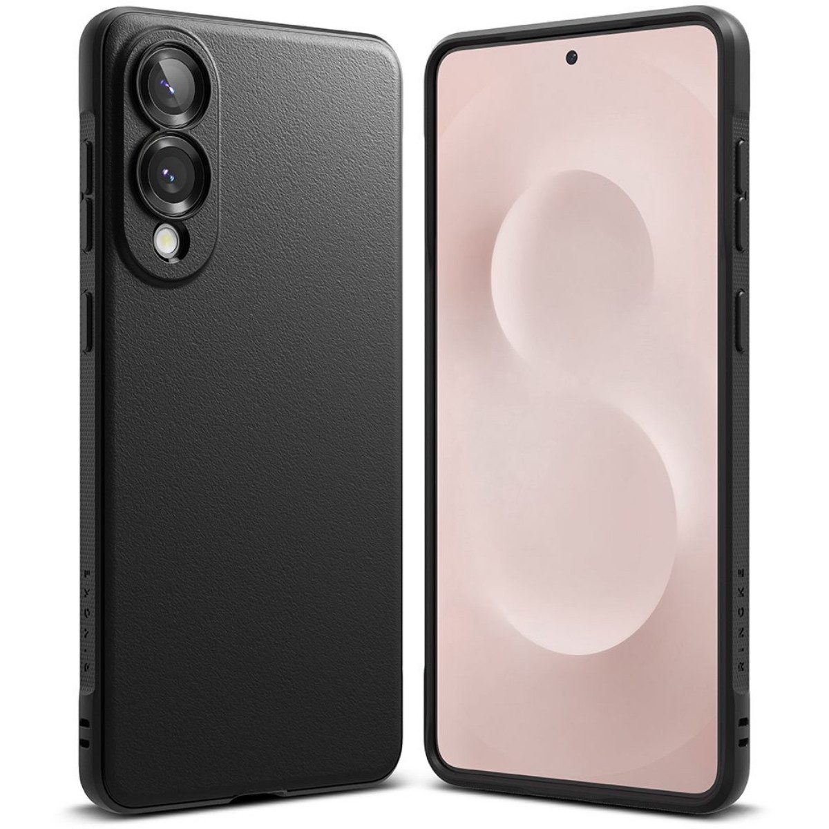 Ringke Handyhülle Onyx Case Kompatibel mit Galaxy S25 Edge Schwarz Schutzhülle robust 6,5, Rutschfeste Oberfläche mit stoßabsorbierendem TPU für sicheren Schutz