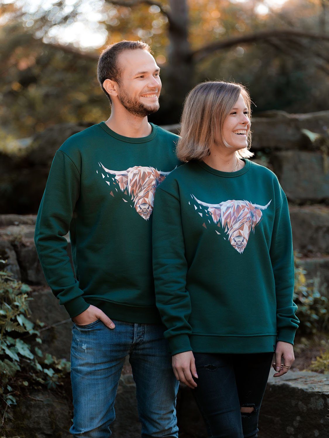 CircleStances Sweater Highland-Rind Print Sweater (Bio) Crewneck | Sweatshirts