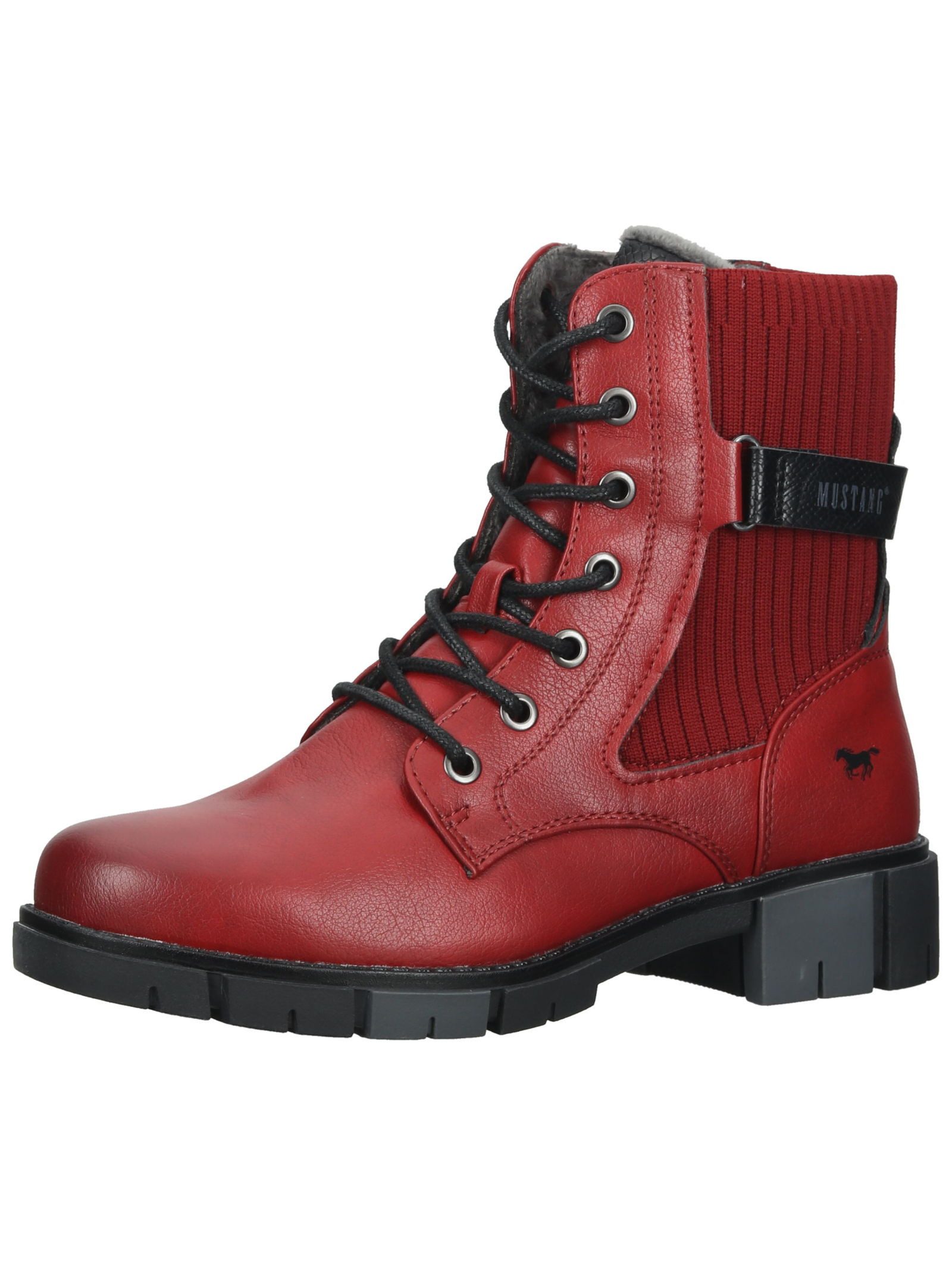 Mustang Shoes Stiefelette Lederimitat Schnürstiefelette