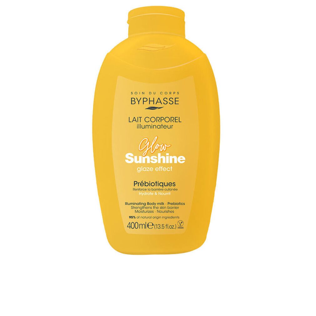 Byphasse Körperpflegemittel GLOW SUNSHINE beleuchtende Körpermilch mit Präbiotika 400 ml
