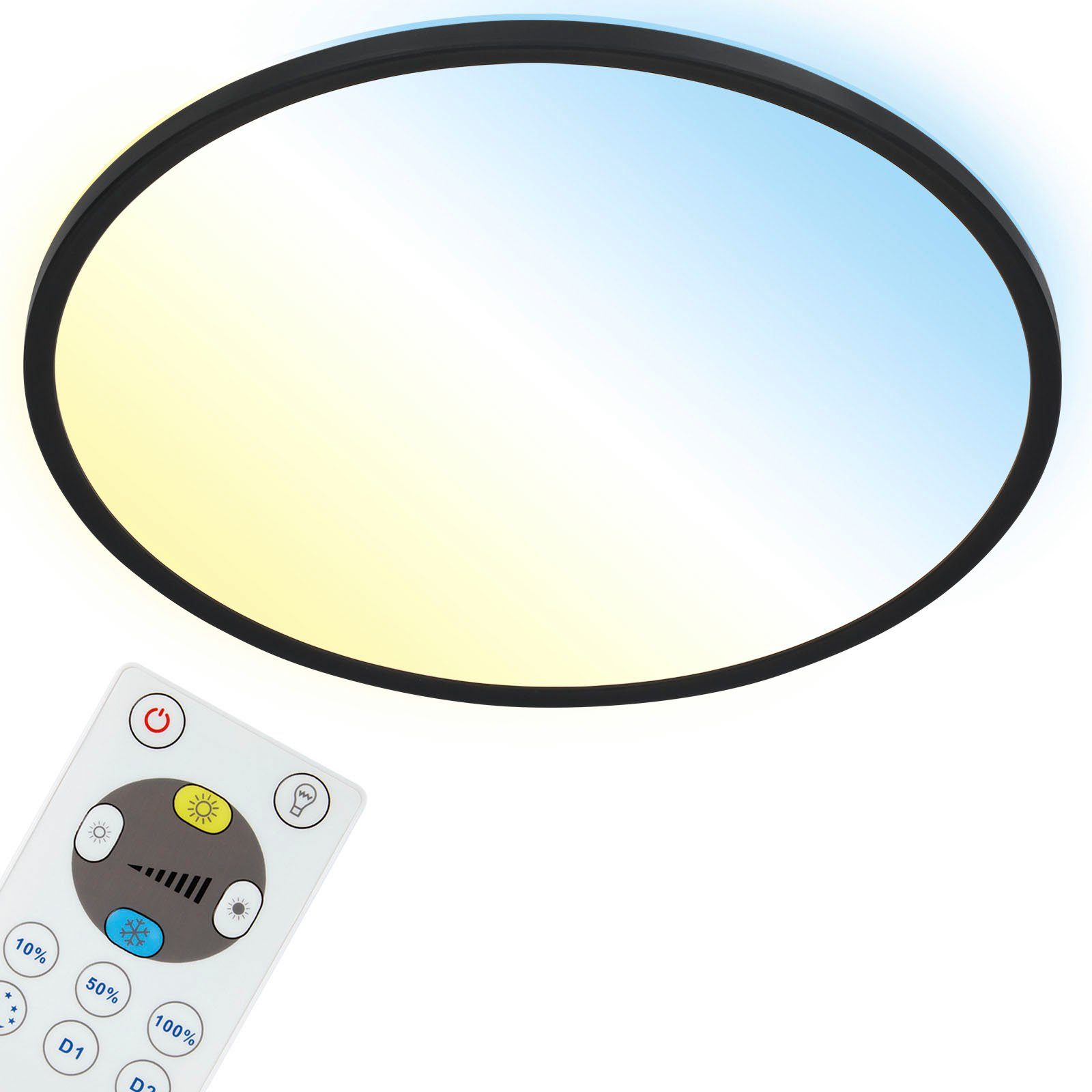 Briloner Leuchten LED Panel 7080015 SLIM, CCT - über Fernbedienung, LED fes günstig online kaufen