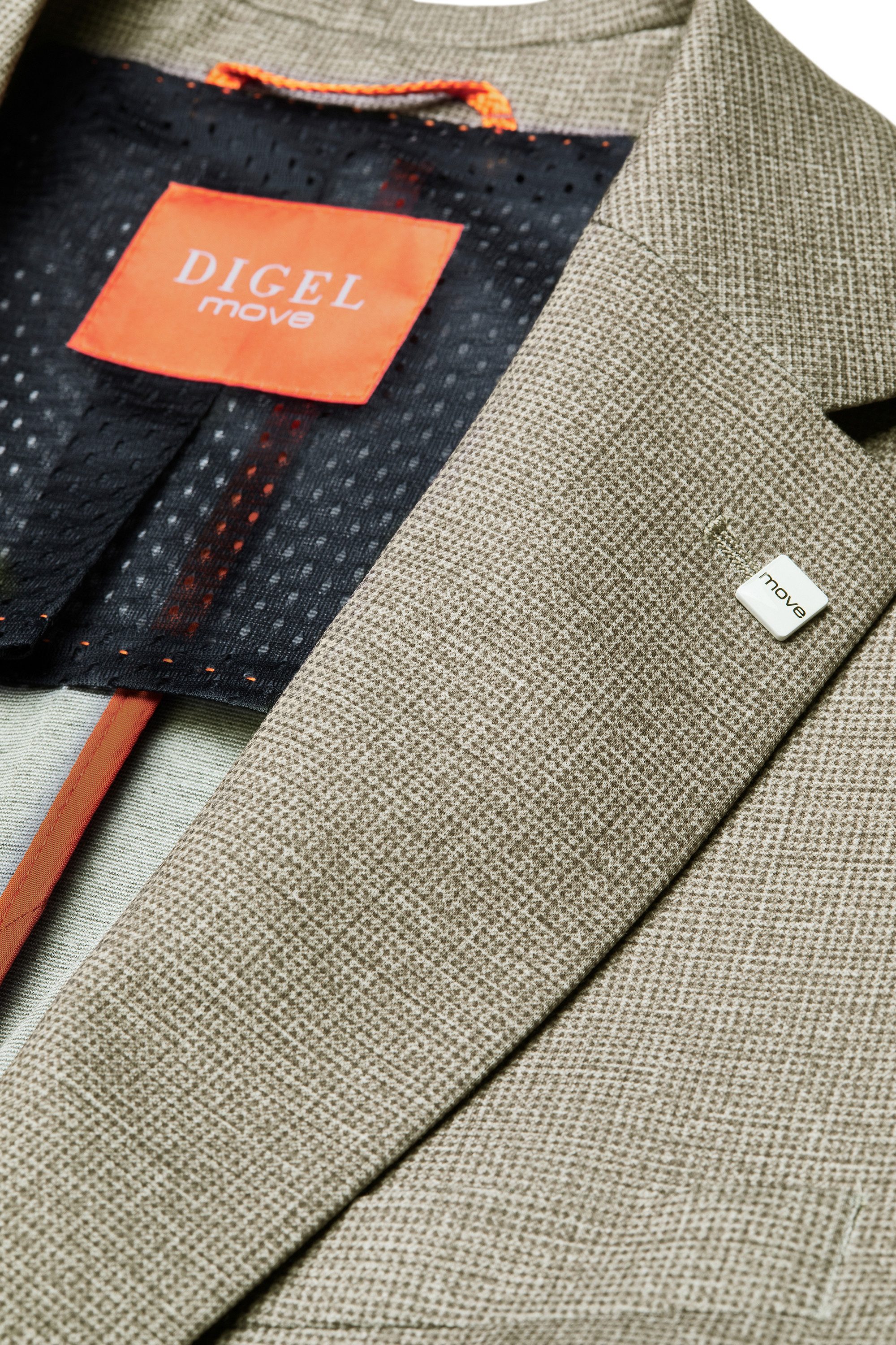 Digel Anzugsakko Anello-ST (1-tlg., Jersey) Touching Buttons