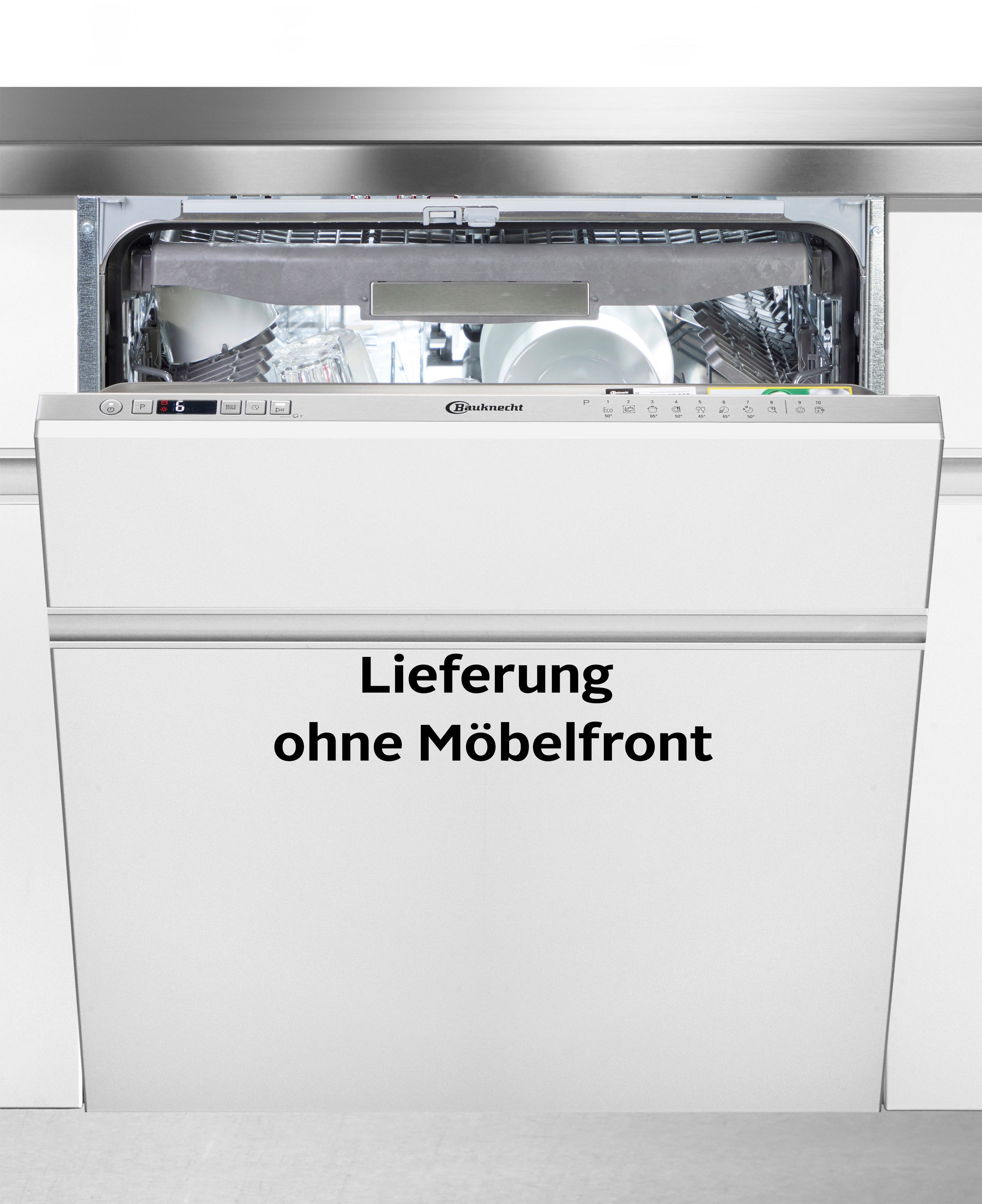 BAUKNECHT vollintegrierbarer Geschirrspüler OBIC Ecosilent 9760, 9,5 l, 14 Maßgedecke, Doppelter Komfort – mit Besteckschublade und zusätzlichem Besteckkorb