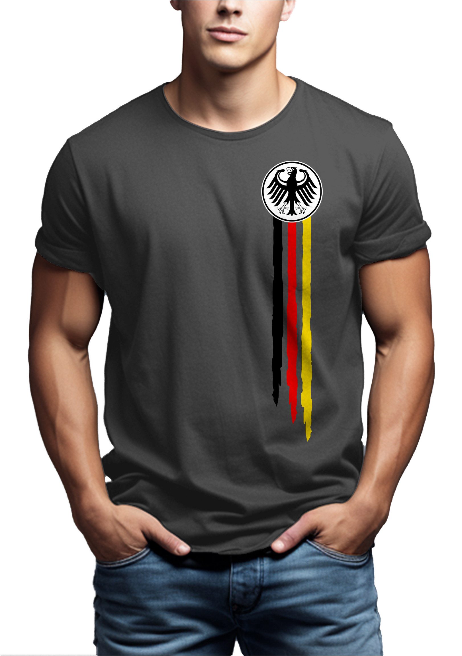 MAKAYA Print-Shirt Bundesadler Deutschland Fußball Trikot günstig online kaufen
