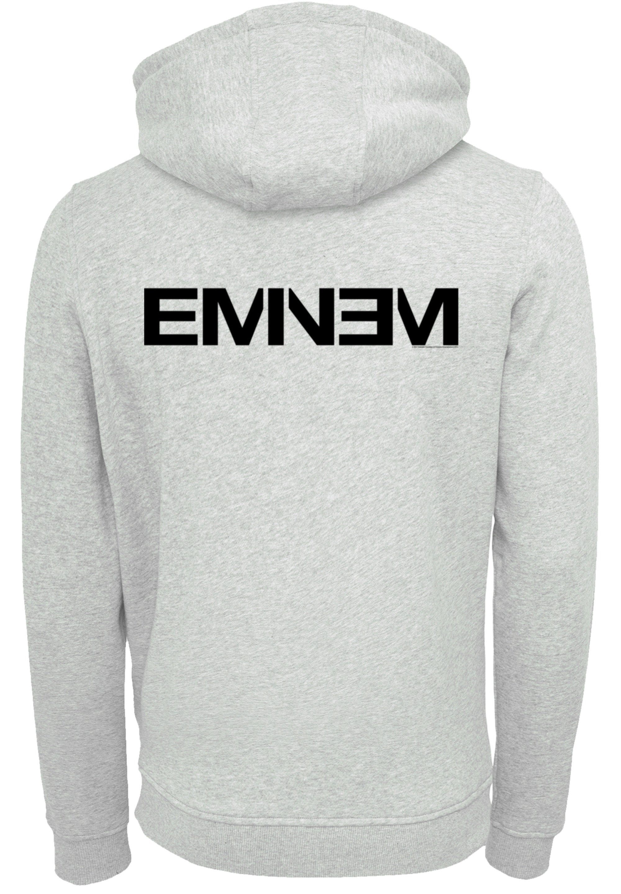Premium Hoodie Qualität, F4NT4STIC Band, grey Logo Eminem heather Music Rap