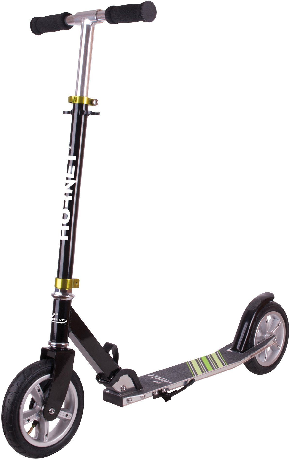 Hudora Scooter Hornet 200 Air schwarz/grün