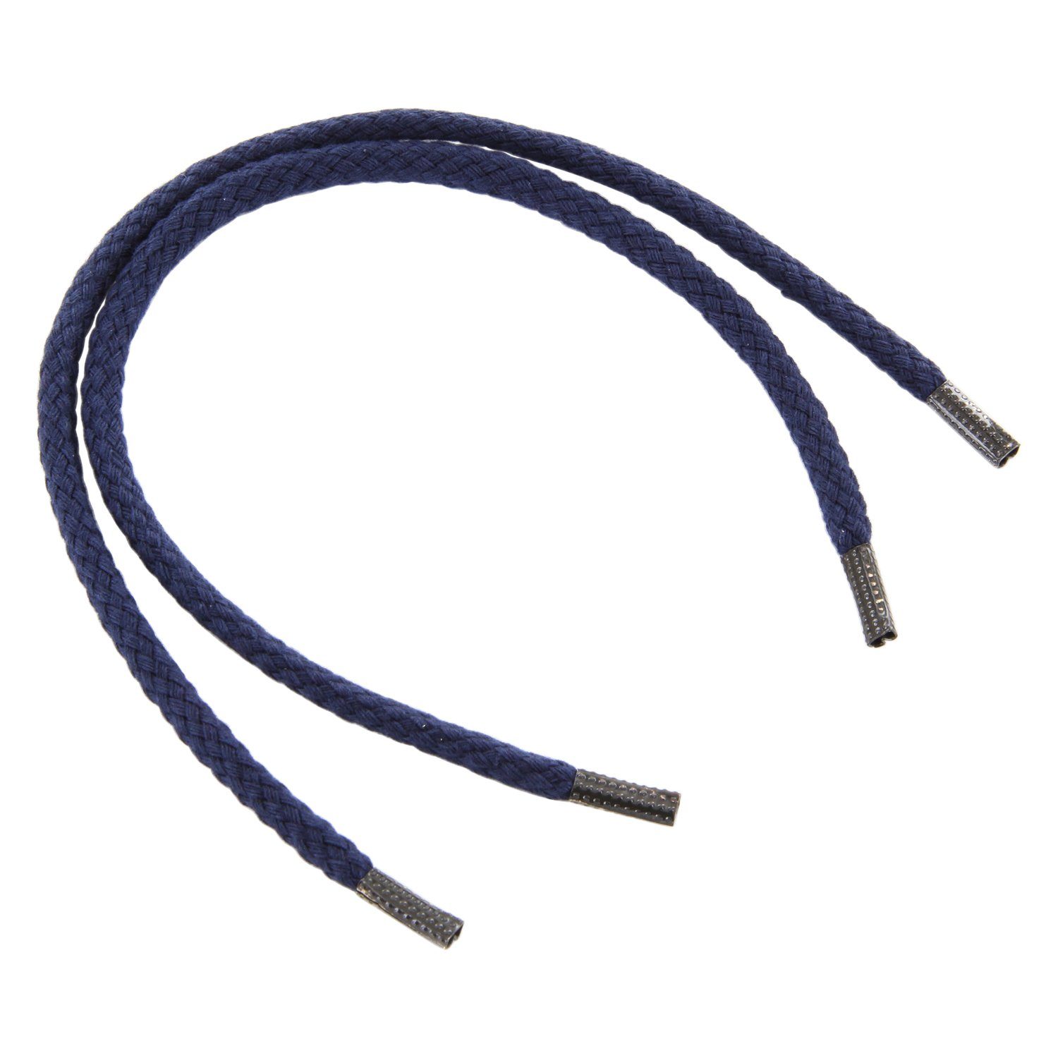 Rema Schnürsenkel Rema Schnürsenkel Marineblau - rund - ca. 3 mm breit für Sie nach Wunschlänge geschnitten und mit Metallenden versehen