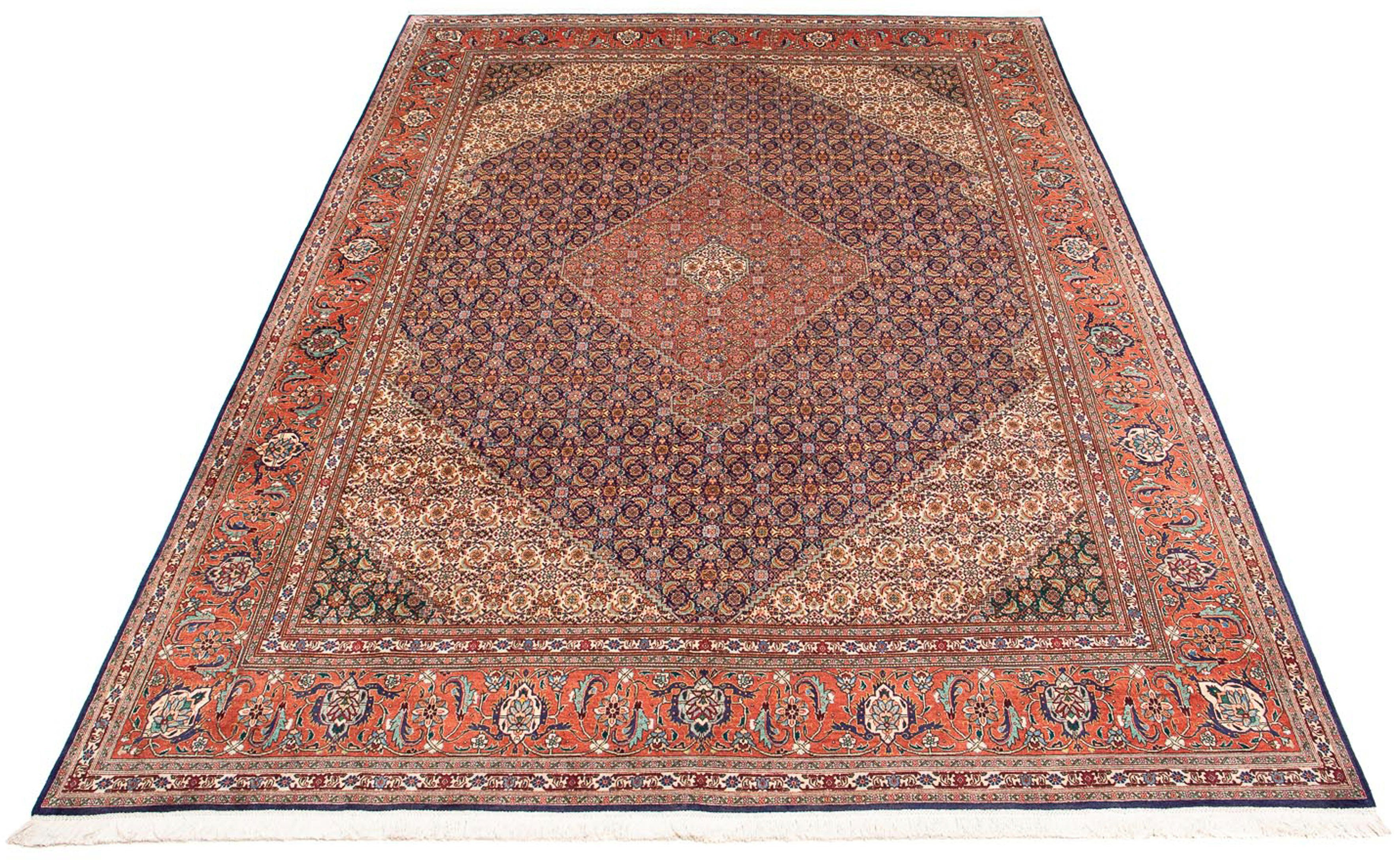 Orientteppich Perser - Täbriz - 377 x 295 cm - mehrfarbig, morgenland, rechteckig, Höhe: 10 mm, Wohnzimmer, Handgeknüpft, Einzelstück mit Zertifikat