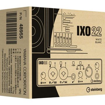Steinberg Digitales Aufnahmegerät (IXO22 U White USB-C Audio Interface - USB Audio Interface)