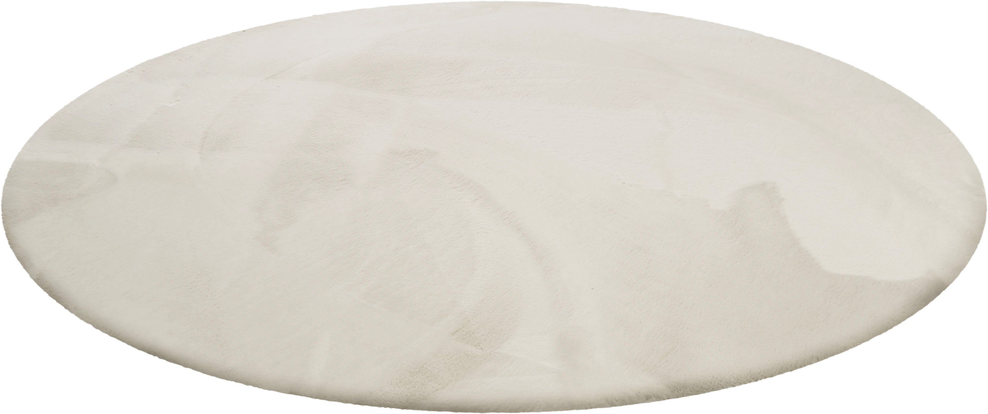 Wecon home Basics Hochflor-Teppich Anna, rund, Höhe: 25 mm, Wohnzimmer, Sch günstig online kaufen