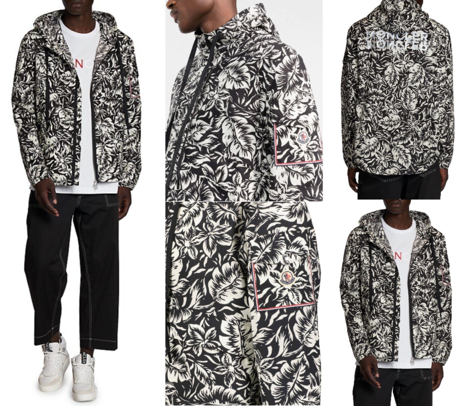 MONCLER Winterjacke MONCLER EBIZO Hooded Jacket Wind Parka Coat Mantel Jacke Blouson Alpin