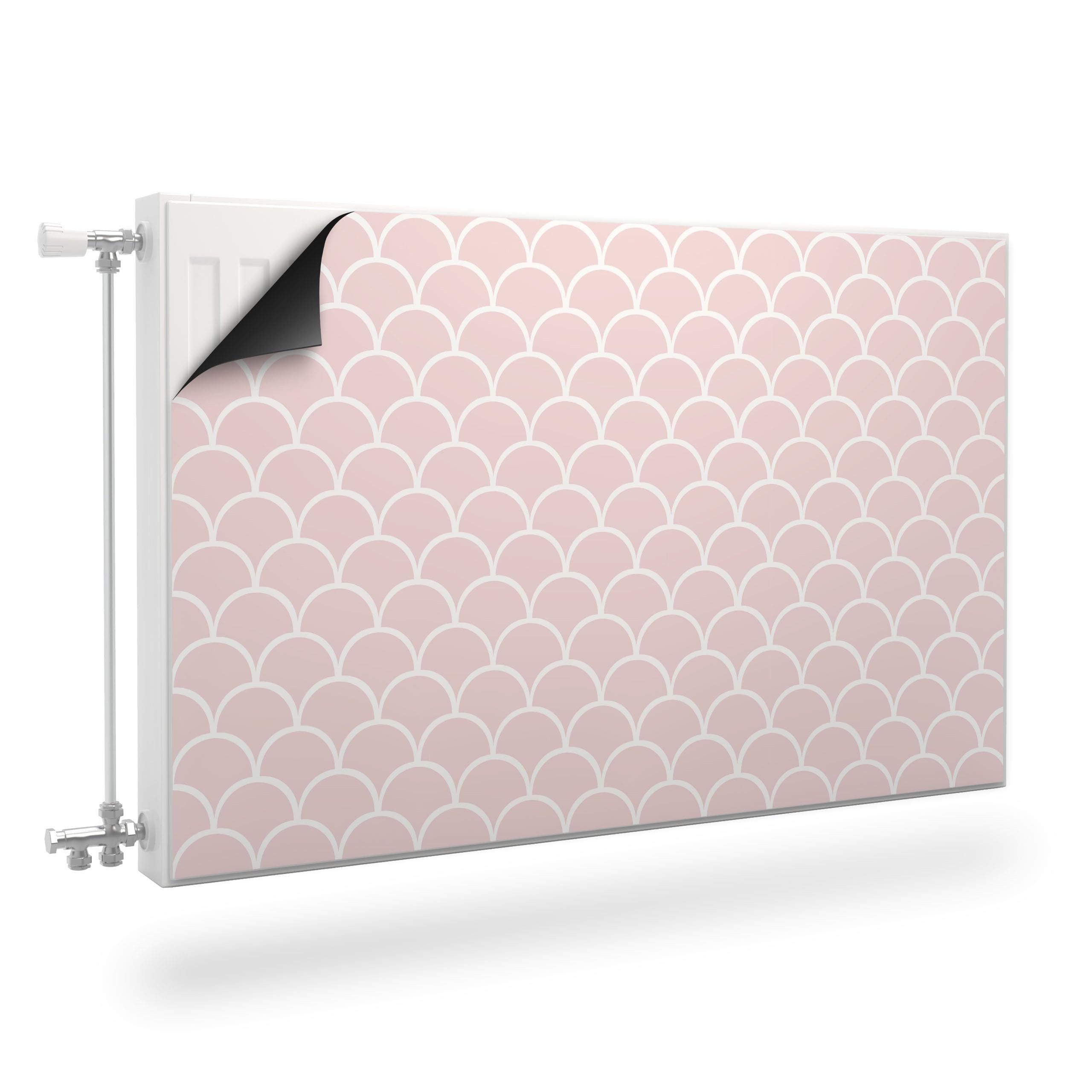 Muralo Magnetfolie Heizkörperverkleidung Muster – Heizkörperabdeckung magnetisch, Rosa – 80x60 cm, abriebfest, abwischbar