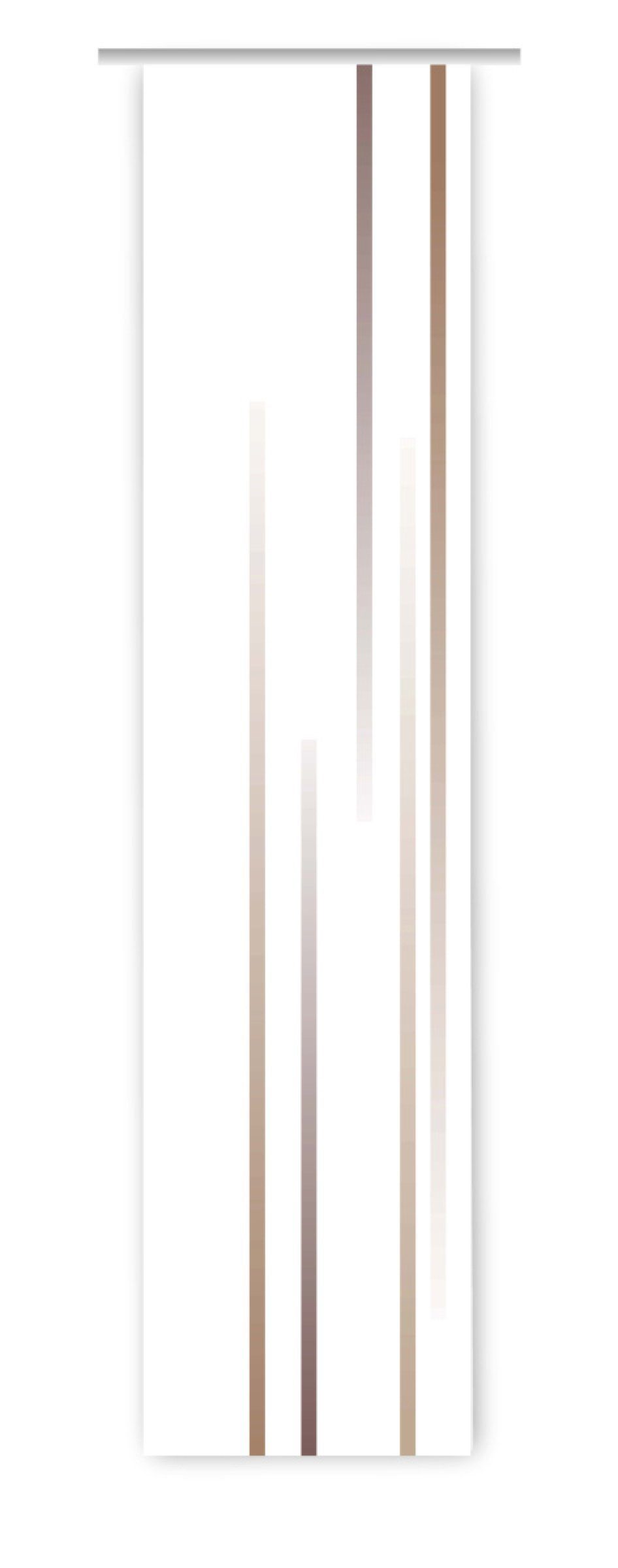 gardinen-for-life Schiebegardine Linia Cappuccino Flächenvorhang HxB 260x60 cm - B-line