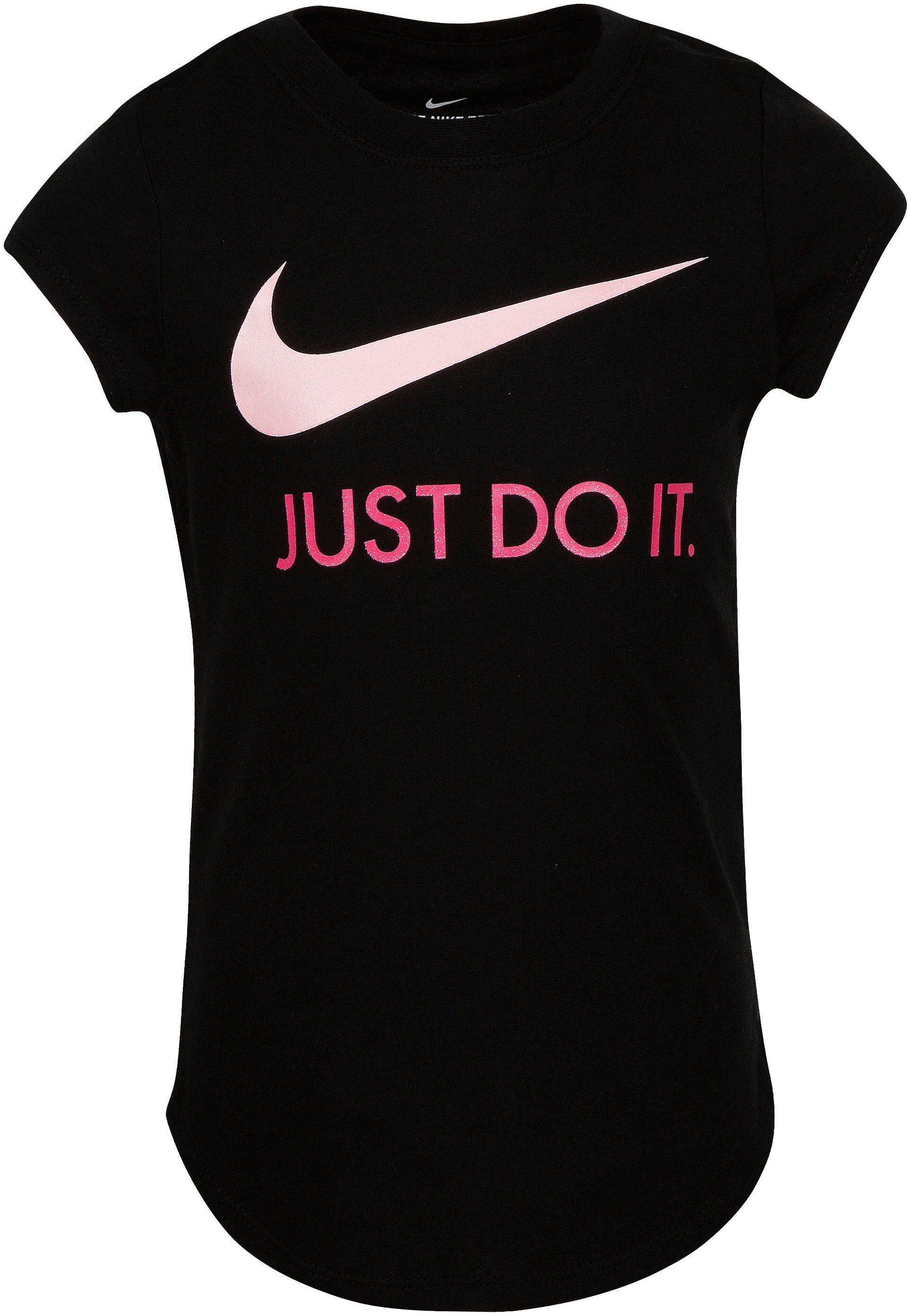 NKG S/S SWOOSH TEE JDI Sportswear T-Shirt schwarz-rosa Nike