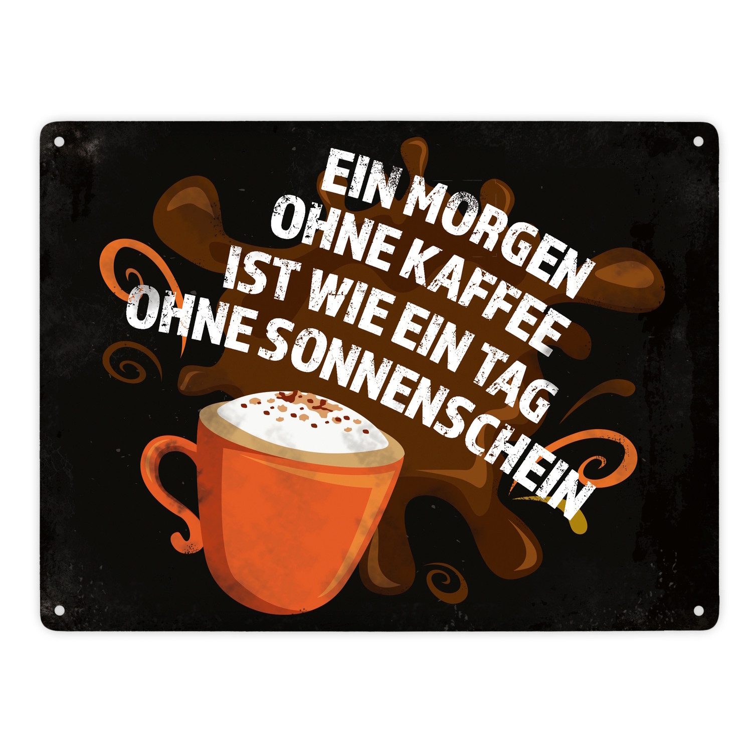 speecheese Metallschild Metallschild XXL Schild Blechschild Aluminiumschild Emailleschild
