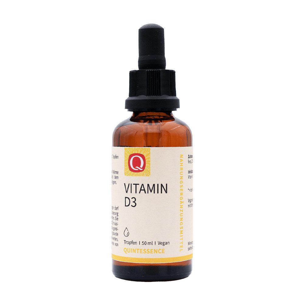 Quintessence Vitamin D3 Tropfen - mit kaltgepresstem Weizenkeimöl - 50 ml Tropfen, 50 ml