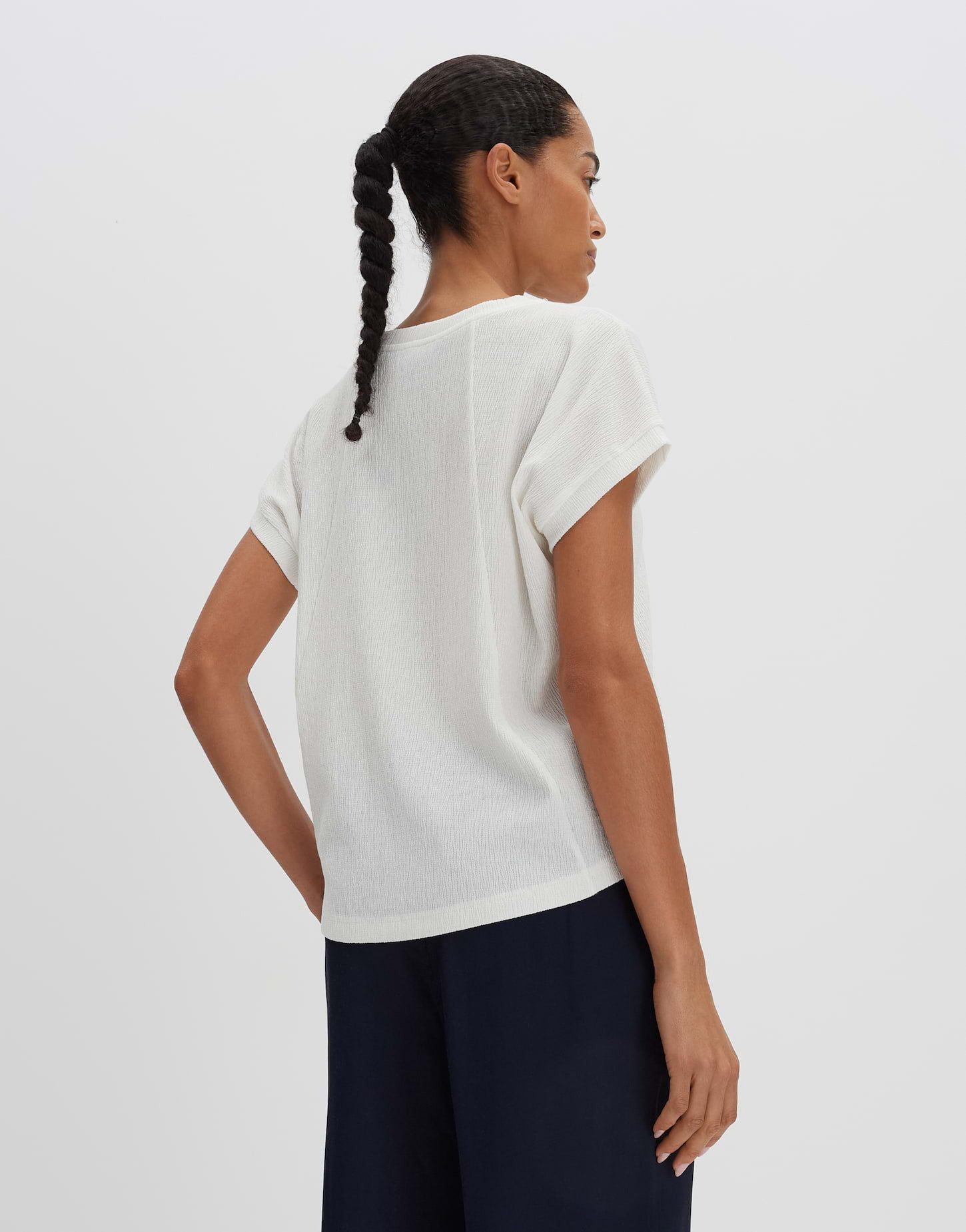 someday Kurzarmshirt KANITA aus strukturiertem Jersey