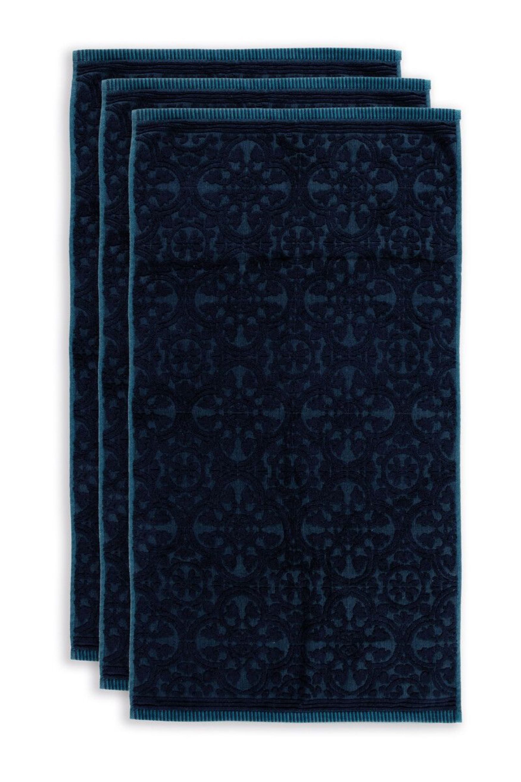 PiP Studio Duschtuch PIP Studio Duschtuch Tile de Pip Dark Blue 70x140 cm J günstig online kaufen