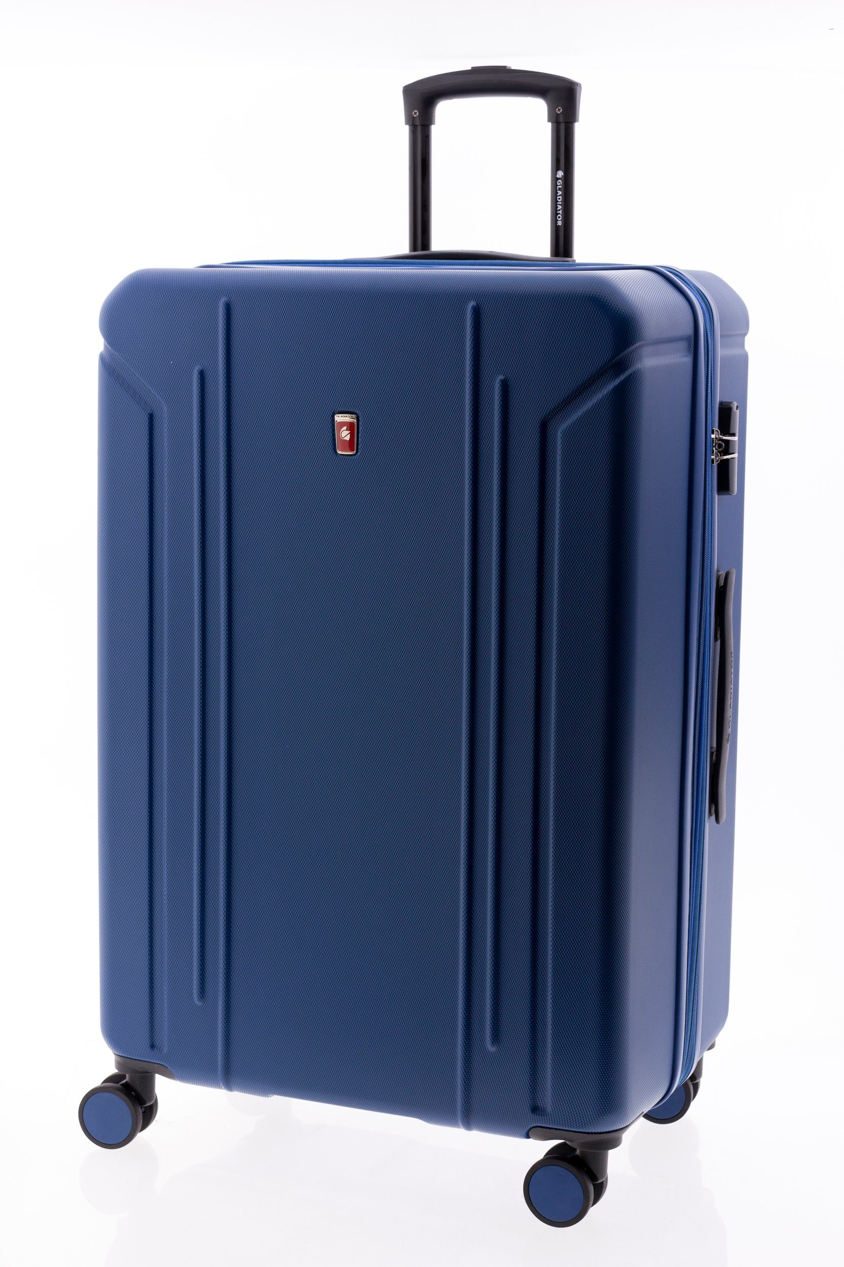GLADIATOR Hartschalen-Trolley - Koffer 77 cm, 4 Rollen, Dehnfalte, div. Farben blau