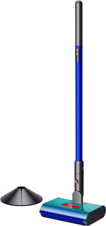 DYSON Nass-Trocken-Akkusauger Dyson PencilWash™ Blau/Silber, 42 W, beutellos, Anti-Tangle Nassreinigungskopf mit MAX-Modus und 180° Design