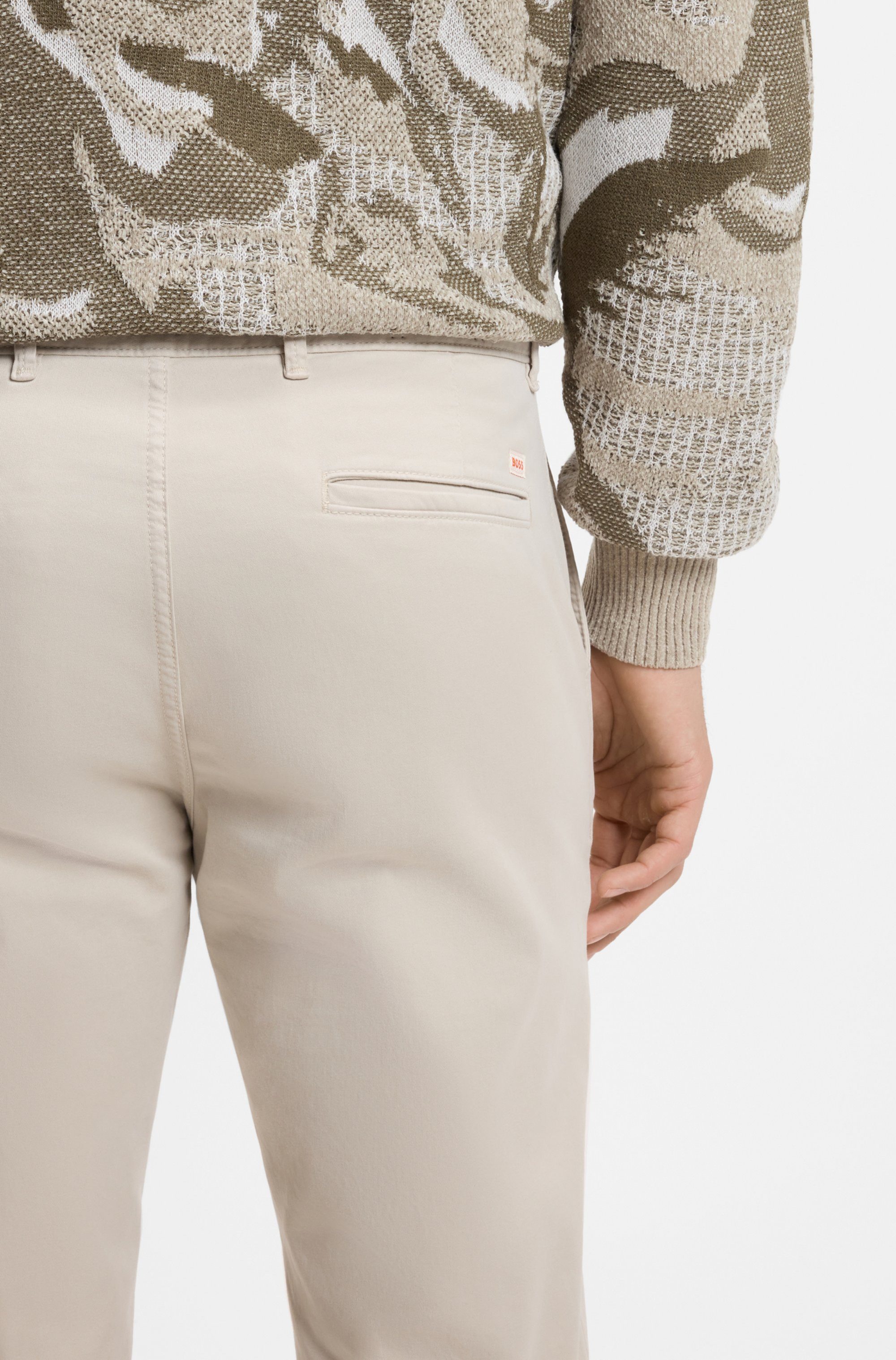 BOSS ORANGE Chinohose slim mit Gesäßtaschen
