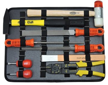 FAMEX Werkzeugset 719-50 Werkzeugkasten mit gefüllt Werkzeug Set, (207-St), abschließbar