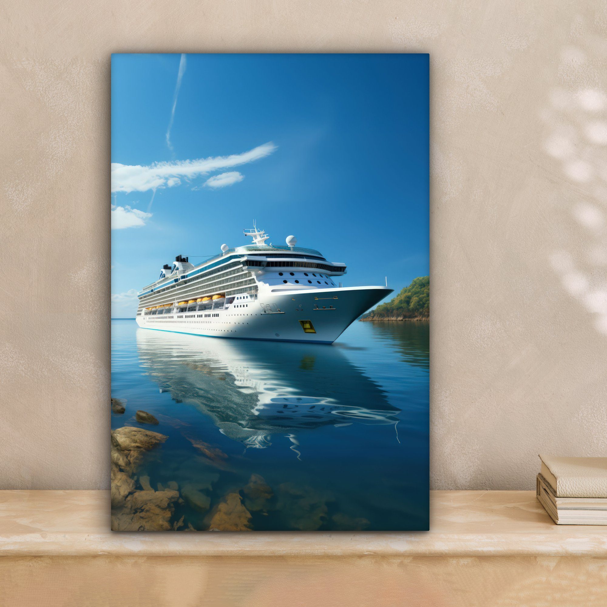 OneMillionCanvasses® Leinwandbild Boot - Kreuzfahrtschiff - günstig online kaufen