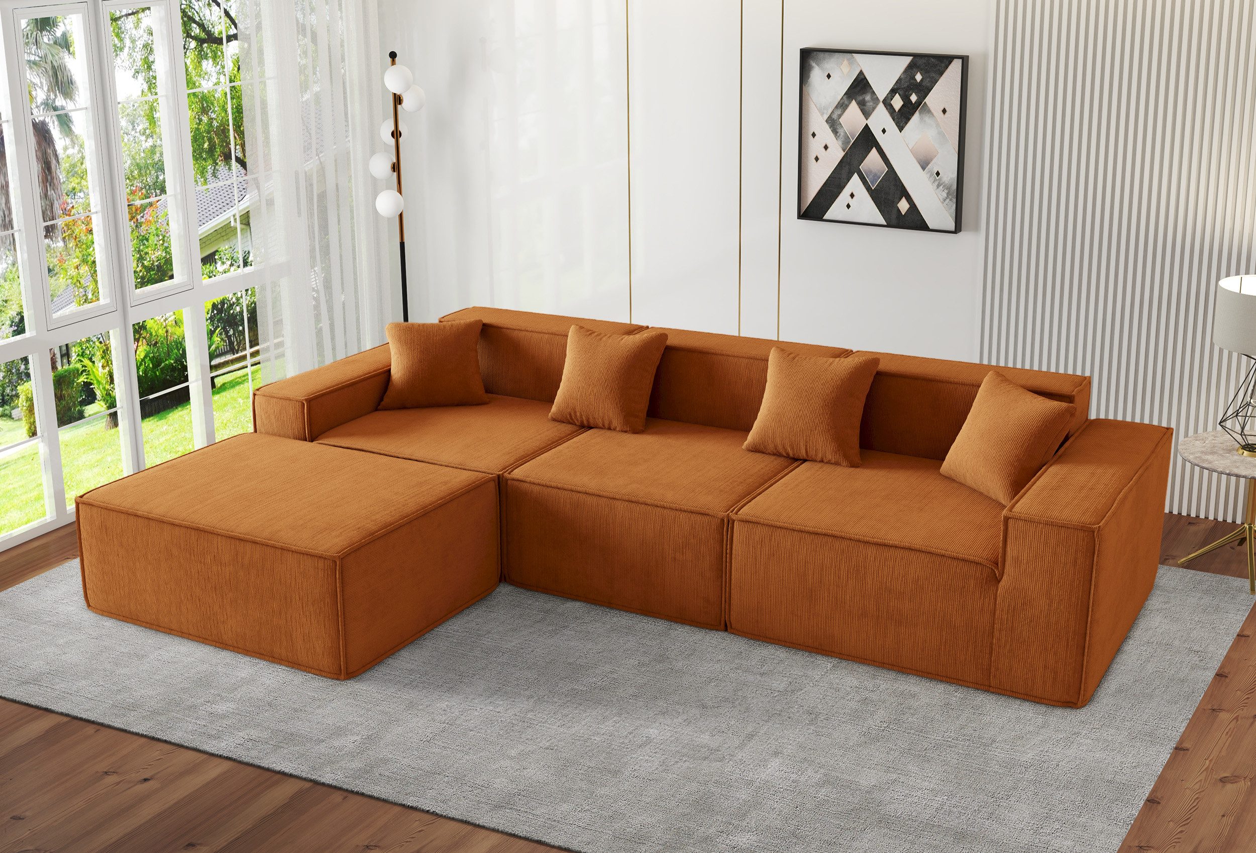 Ecksofa Schlafsofa L-Form