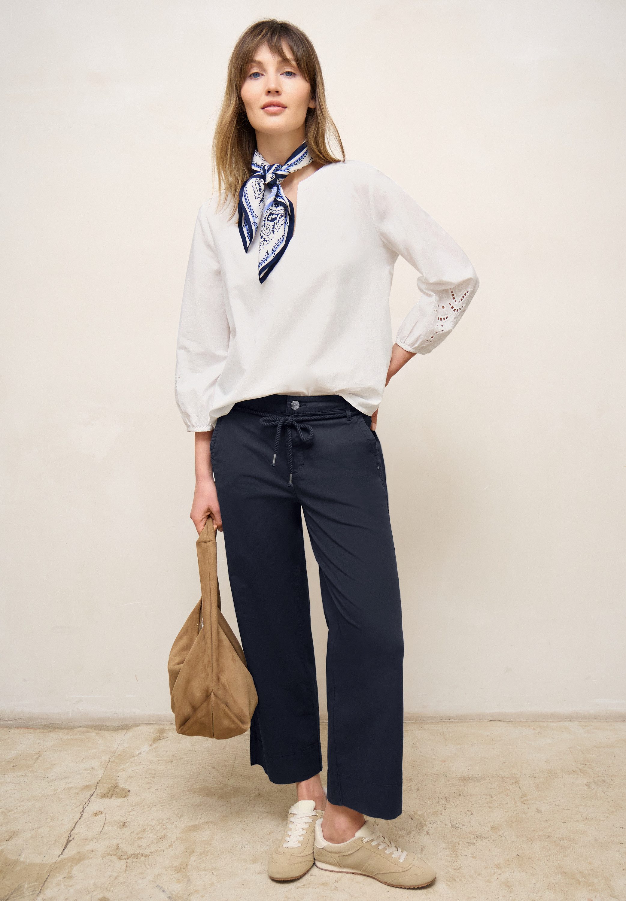 STREET ONE STUDIO Paperbag-Hose Middle Waist
