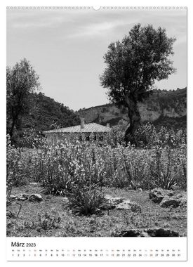 CALVENDO Wandkalender Mallorca Impressionen in schwarz-weiß (Premium, hochwertiger DIN A2 Wandkalender 2023, Kunstdruck in Hochglanz)