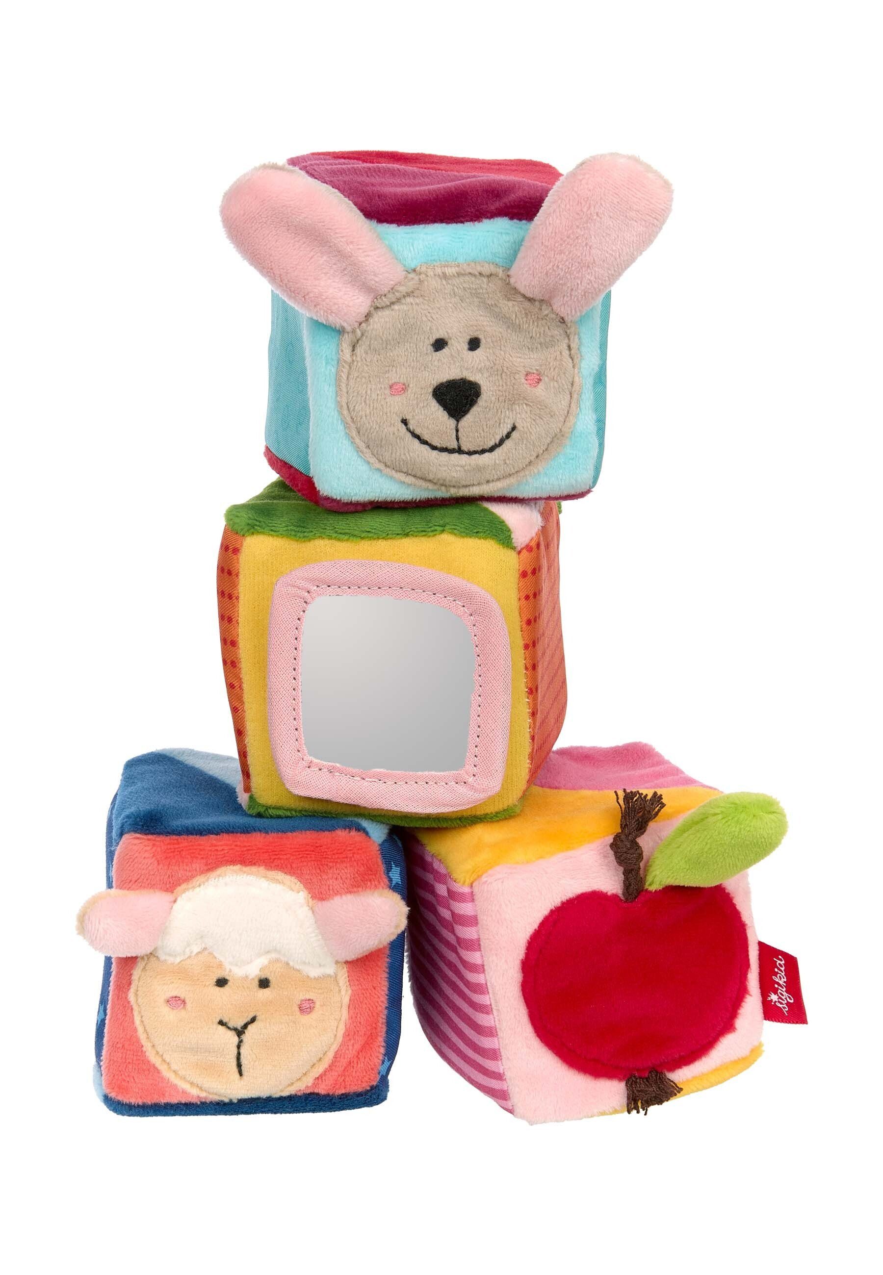 Sigikid Greifspielzeug Babyspielzeug Aktiv-Würfel-Set PlayQ (4-tlg)