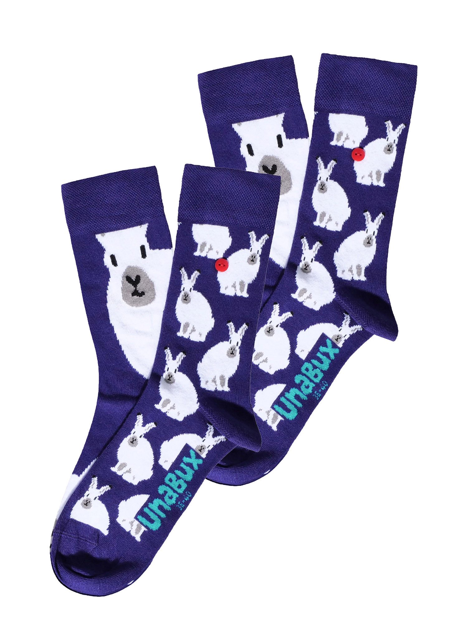UNABUX Socken Für Damen & Herren – Größe 41-46, Bunt Gemustert, Aus Weicher Baumwolle, Hoher Tragekomfort