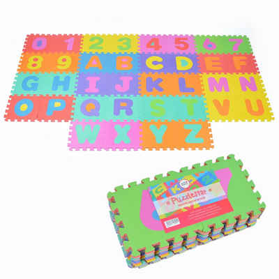 Pink Papaya Puzzlematte »Puzzlematte mit Zahlen und Buchstaben Puzzlestar«