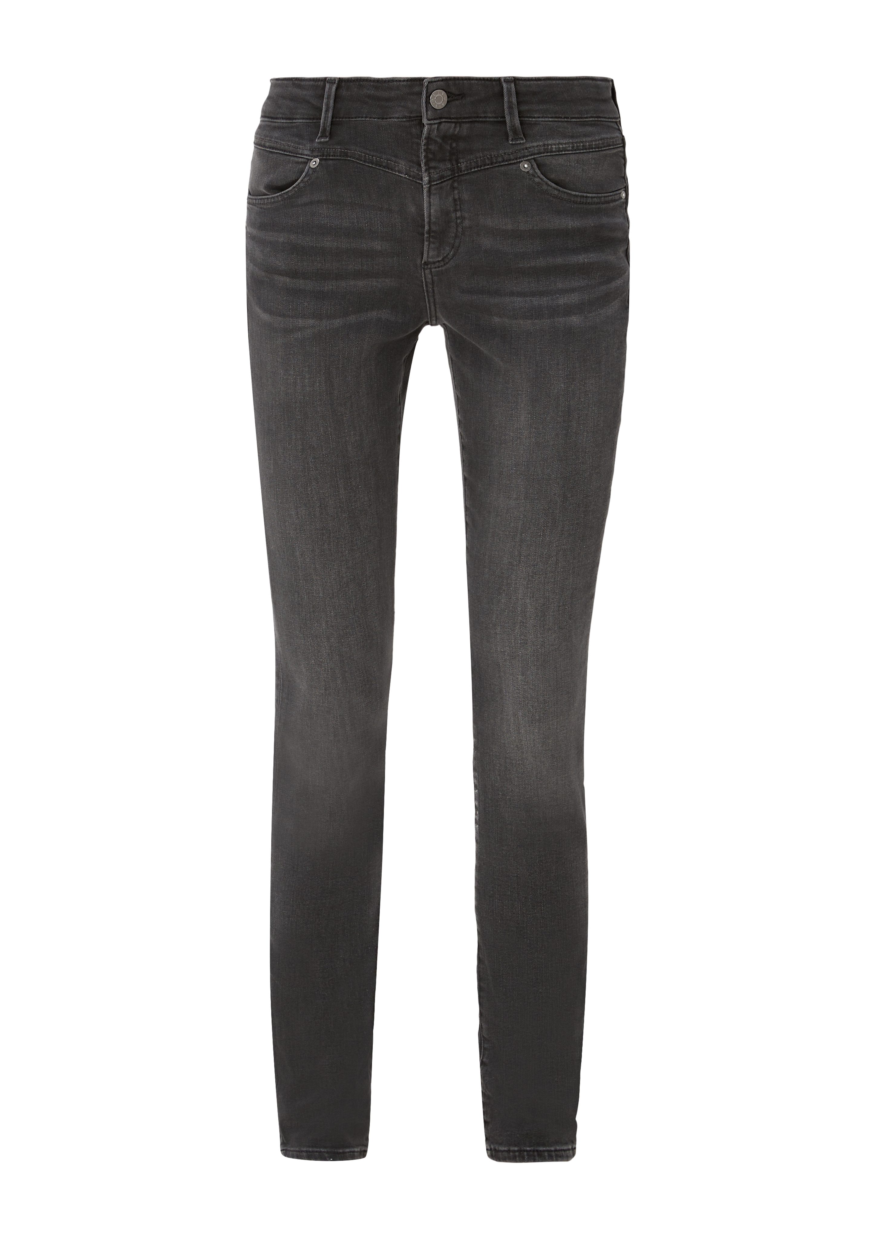 Mid Skinny / Jeans Skinny stretched s.Oliver 5-Pocket-Jeans Izabell / Rise grey Fit / Leg den