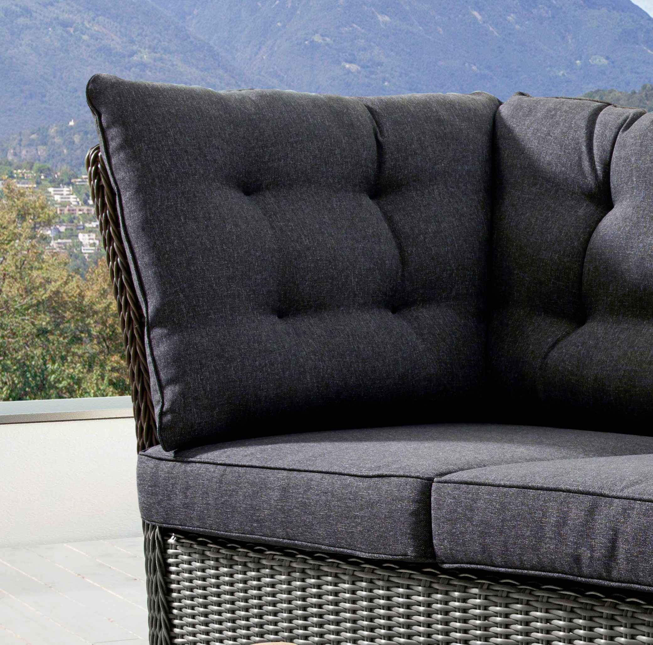 Destiny Loungesofa PALMA, Aluminium, Polyrattan, 3er günstig online kaufen
