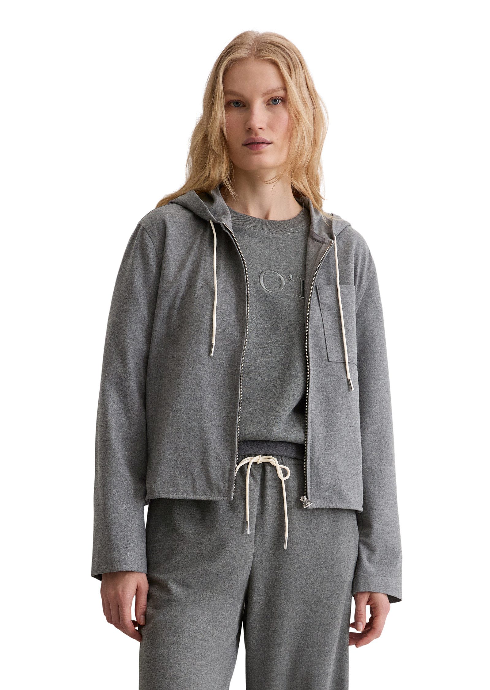 Marc O'Polo Hemdjacke aus recyceltem Polyester und Viskose