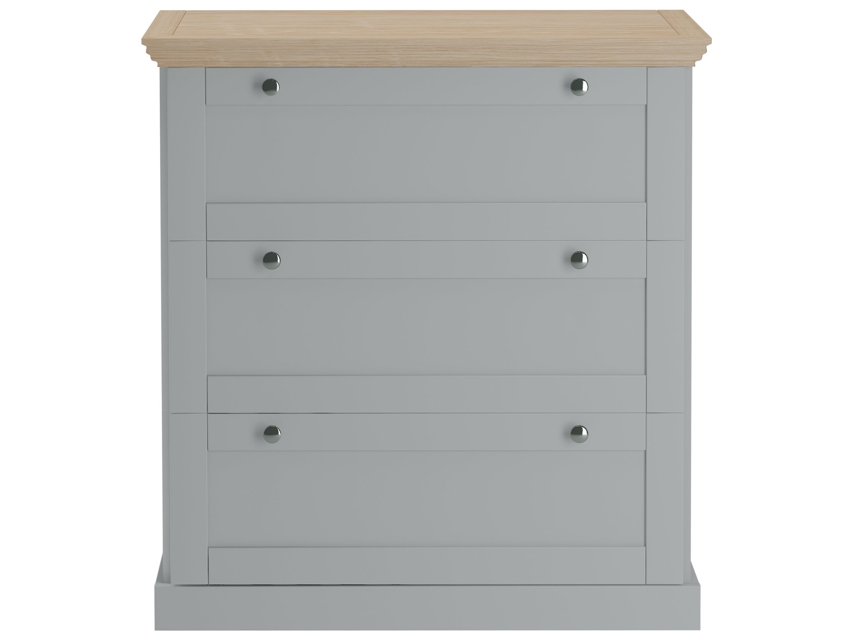 loft24 Kommode Bruce, 3 Schubladen, MDF, Schubladenkommode, Landhausstil
