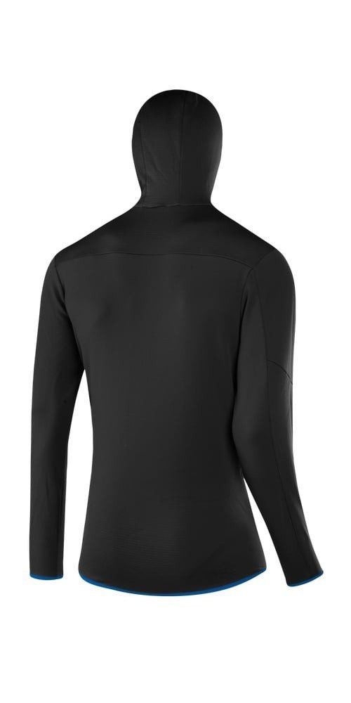 Löffler Fleecejacke Merino Hoody (wärmeisolierung, atmungsaktiv) schwarz/marineblau Herren