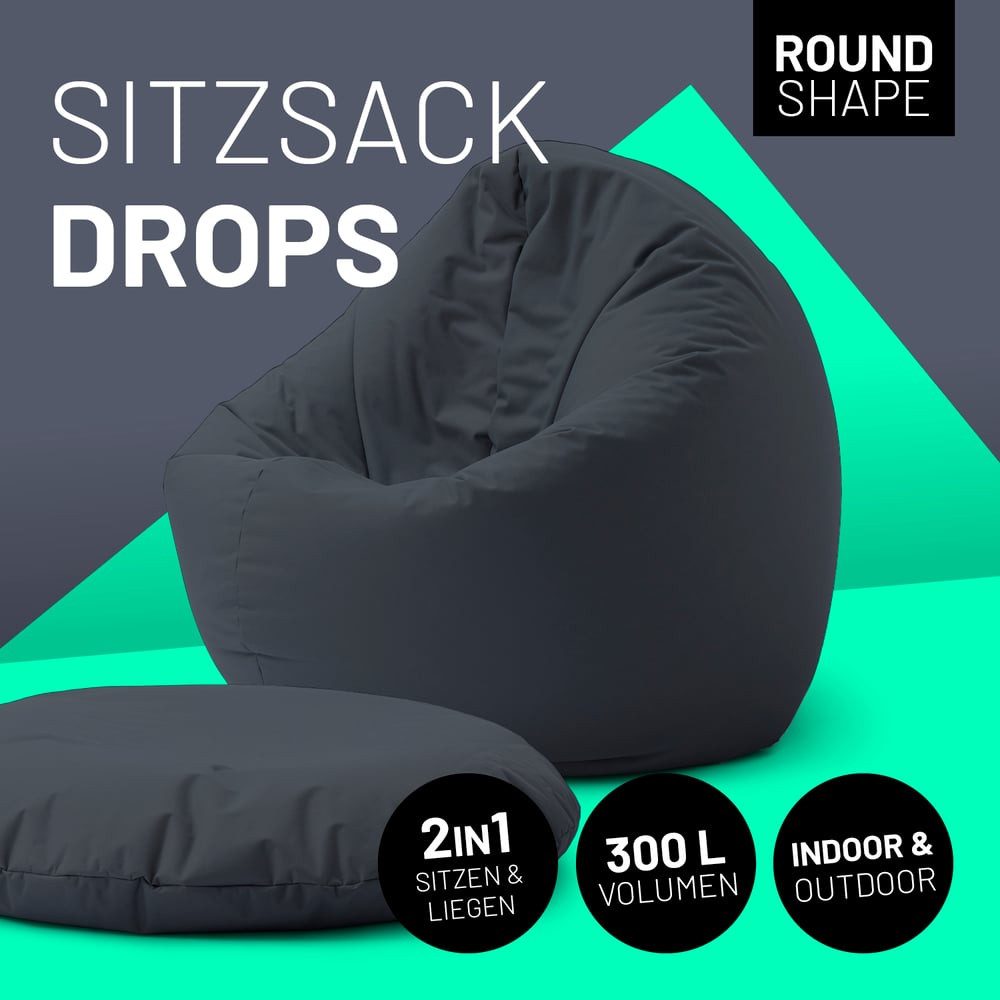 Lumaland Sitzsack In-& Outdoor Sitzkissen Bean günstig online kaufen