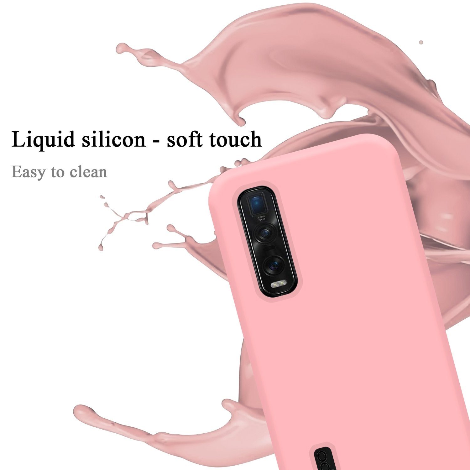 Cadorabo Handyhülle für Oppo FIND X2 PRO Hülle Oppo FIND X2 PRO, Flexible Hülle TPU Silikon Schutzhülle Back Cover Case
