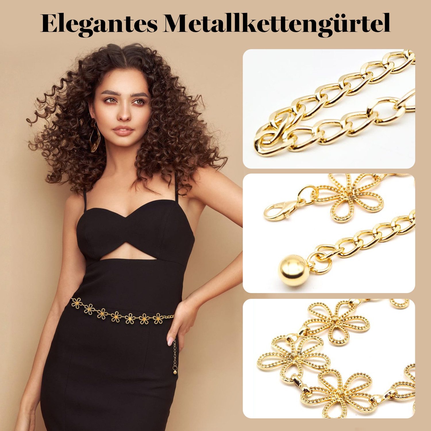 RWEUOQ Kettengürtel Taillenkette Damengürtel Kleid Taille günstig online kaufen