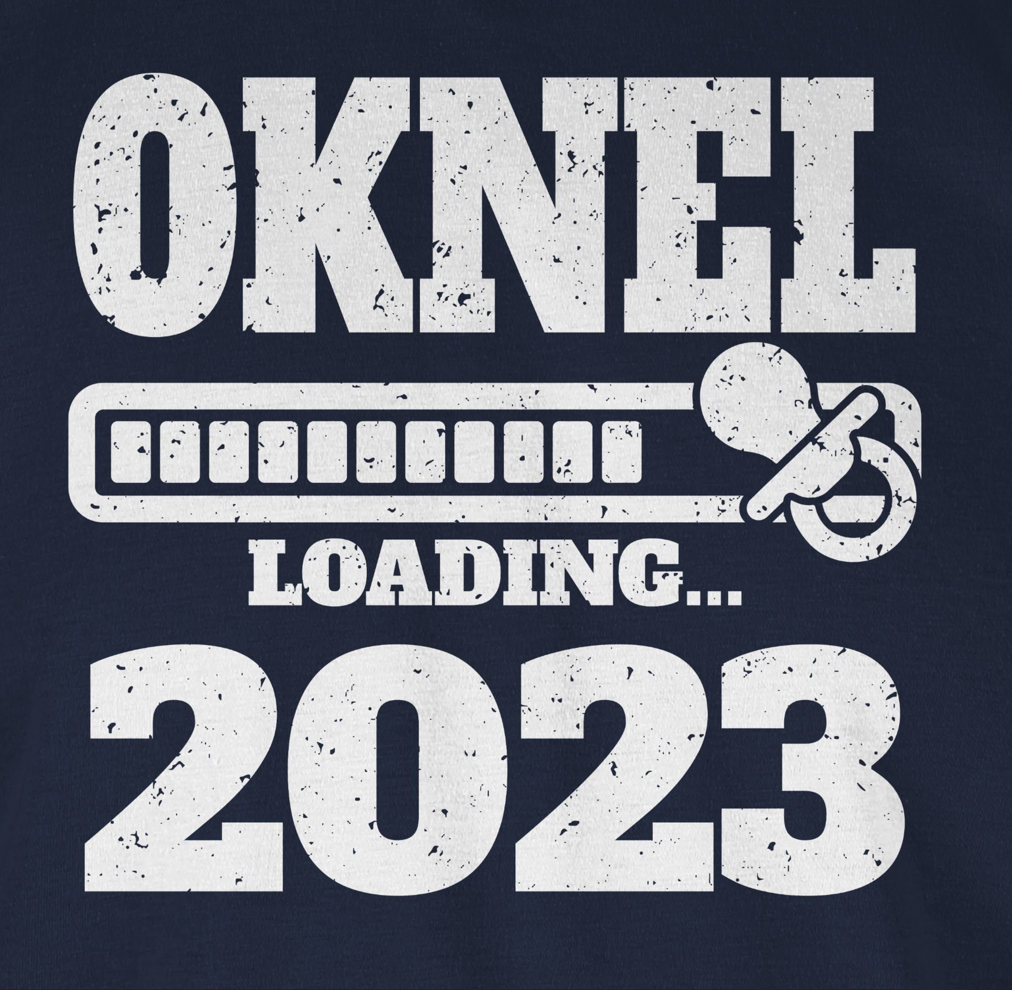 und Onkel Navy T-Shirt loading 3 mit 2023 Schnuller Shirtracer Bruder Onkel Blau Geschenk
